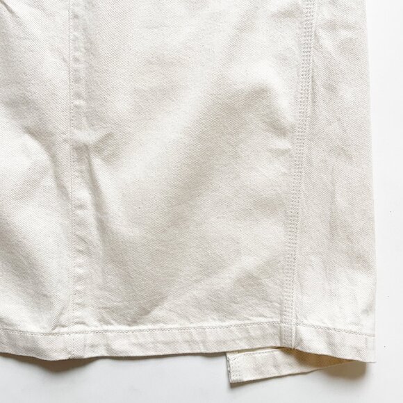 Helsa Maxi Skirt Cotton Denim Ecru Size XL NEW NWT - Picture 3 of 12